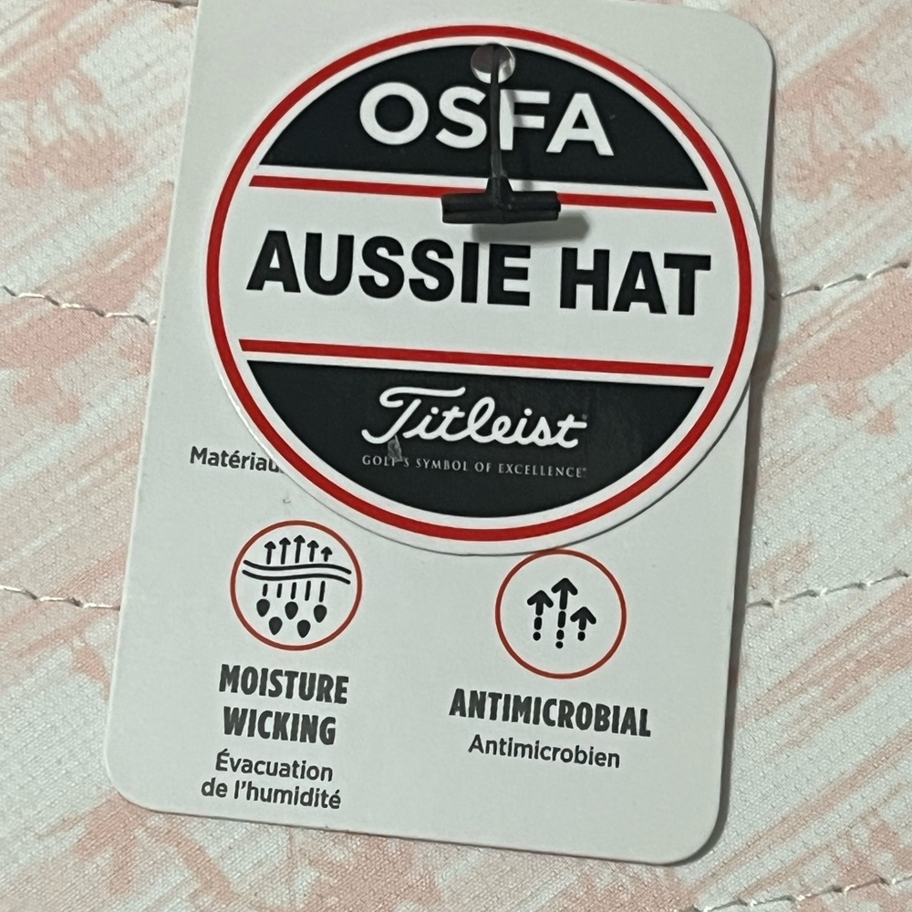 NEW Titliest Players Aussie Pink Paradise Charcoal Hat - Picture 4 of 6